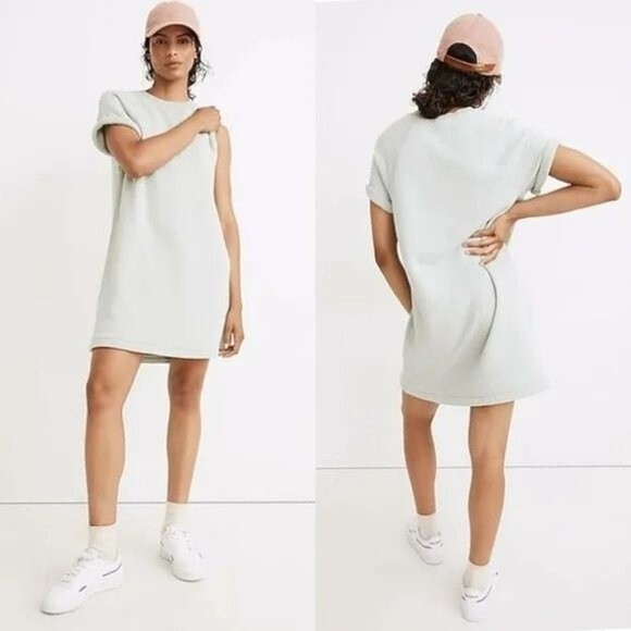 Madewell MWL Airyterry Sweatshirt Athleisure Tee Dress XXS - Picture 1 of 7